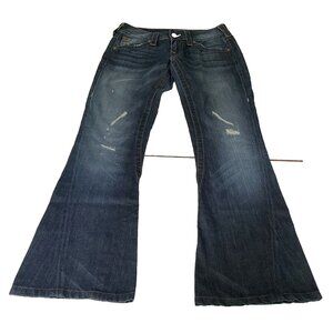 True Religion Womans Jeans Johnny Twisted Seam RN# 112790 Size 27 USA Retro